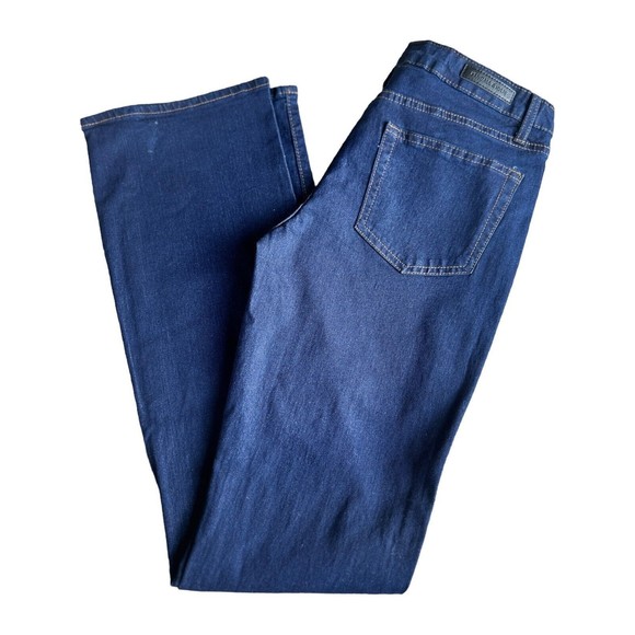 Kendall Kylie Jeans Kurvy Mid Rise Baby Boot Jean Size 9/10 Dark Wash - Picture 8 of 13